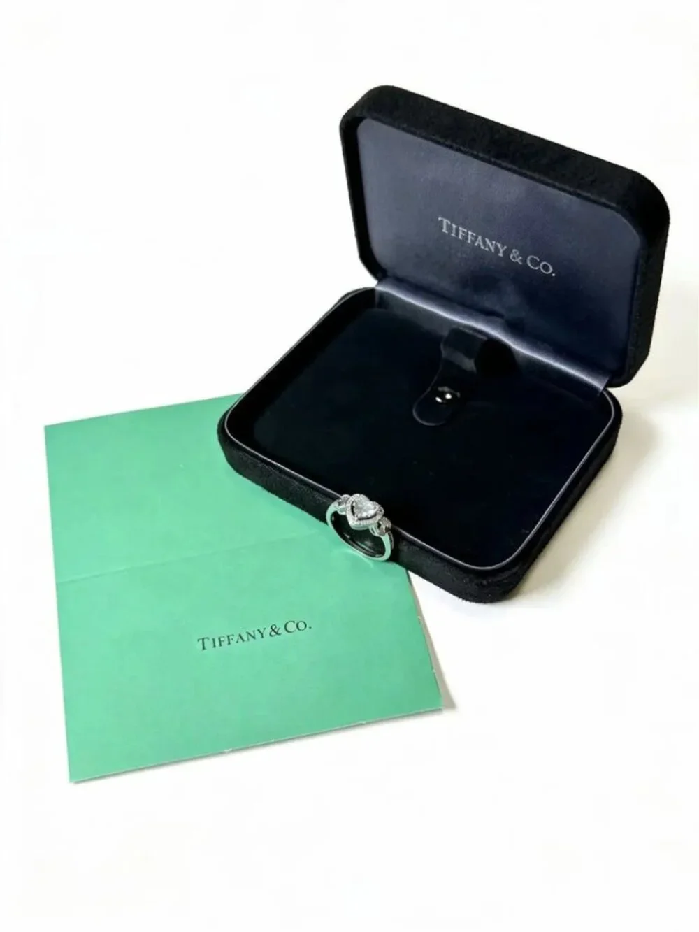 Tiffany & Co. Heart-Shaped Diamond Twisted Ring